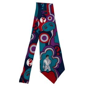 Elvis Presley The Elvis Collections Superba Silk Necktie Mens Hologram 56 3/4"